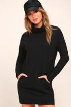 Rd Style | Langley Black Turtleneck Sweater Dress | Size X-small | Lulus