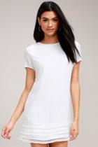 Buenos Aires White Shift Dress | Lulus