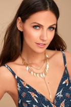 Lulus | Edessa Gold Layered Necklace