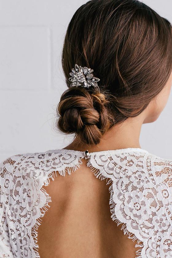 'til I Found You Gold Rhinestone Hair Comb | Lulus