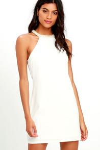 Lulus Champagne Dreams Ivory Dress