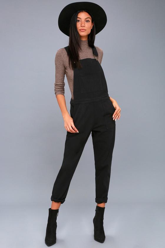 Lunik | Kagan Black High-waisted Overalls | Lulus