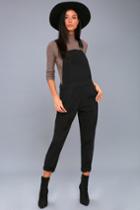 Lunik | Kagan Black High-waisted Overalls | Lulus