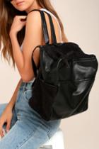 Lulus | Open-minded Black Backpack | Vegan Friendly