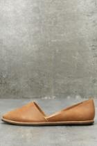 Chelsea Crew | Vance Tan Leather Flats | Size 40/9.5 | Brown | Lulus