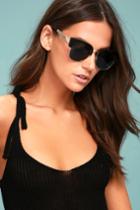 Lulus | Totally Classic Black Sunglasses | 100% Uv Protection