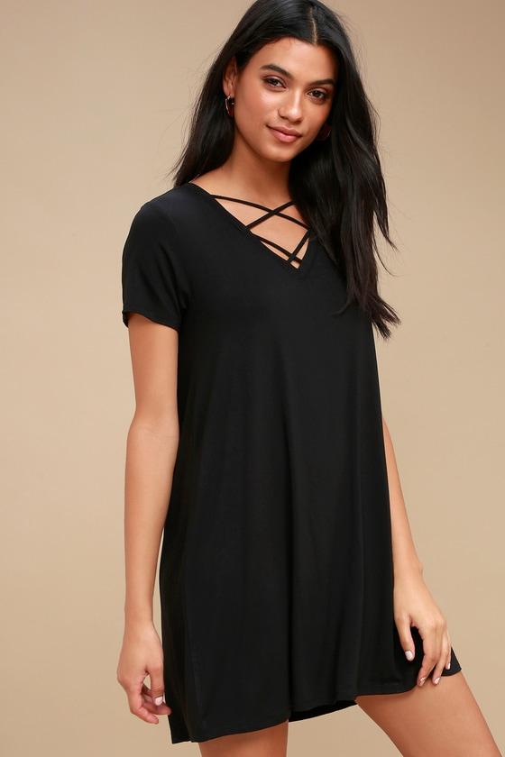 Z Supply Crisscross Black Shirt Dress | Lulus
