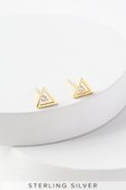 Trifecta Gold Rhinestone Earrings | Lulus