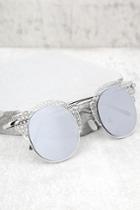 Lulus | Livin' Easy Silver Mirrored Sunglasses