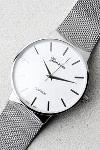 Lulus Time To Trend Silver Watch