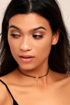 Zephyr Black And Gold Choker Necklace | Lulus
