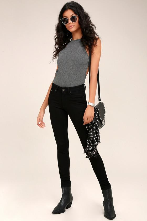 Cheap Monday Mid Skin Black Skinny Jeans | Lulus
