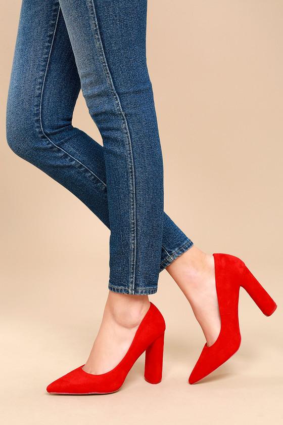 Beast Becca Red Suede Pumps | Lulus