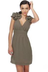 Lush Beautiful People Grey Dress