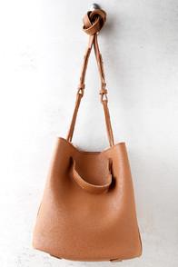 Lulus Fashionable Start Brown Bucket Bag