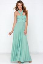 Lulus | Tricks Of The Trade Mint Green Maxi Dress | Size Large