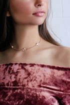 Mitzi Rose Gold Rhinestone Choker Necklace | Lulus