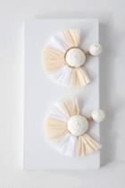 Coralya Ivory Raffia Earrings | Lulus