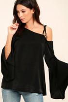 Lulus Figment Of My Imagination Black Top