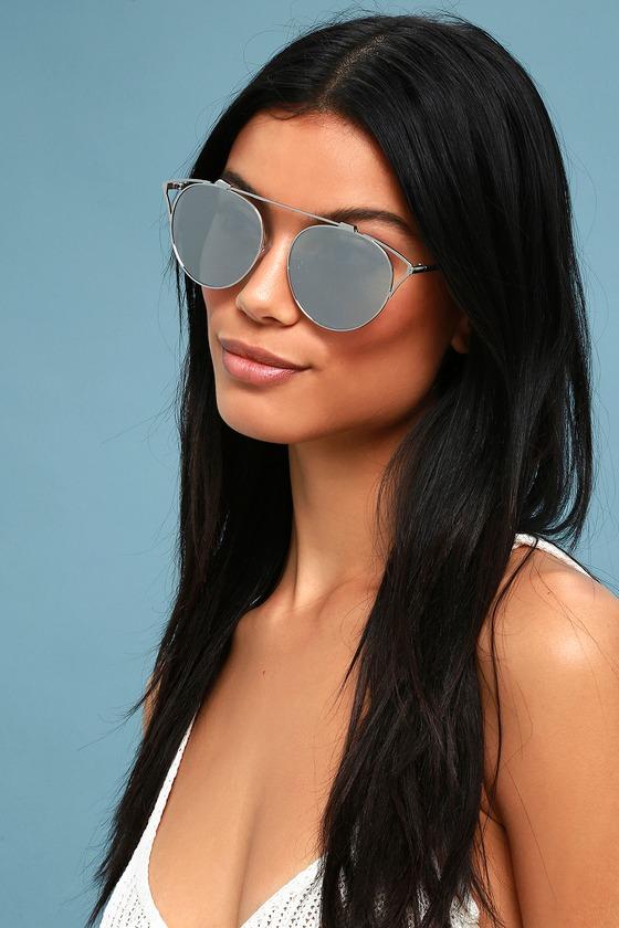 Mariette Silver Mirrored Sunglasses | Lulus