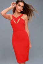 Ardent Love Red Cutout Bodycon Dress | Lulus