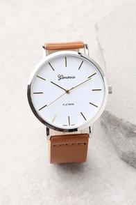 Lulus Chronology Brown Watch
