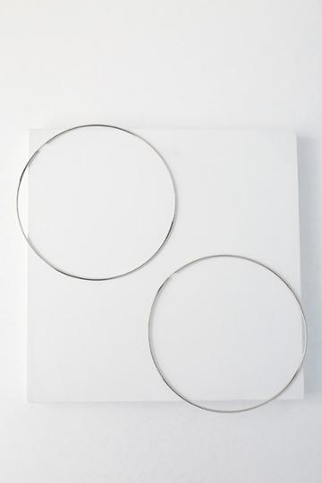 Keep Me Forever Oversized Silver Hoop Earrings | Lulus
