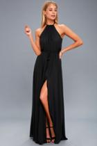 Essence Of Style Black Maxi Dress | Lulus