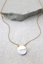 Lulus Most Modern Gold And Ivory Necklace