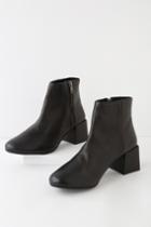 Rebels Jenna Black Leather Block Heel Ankle High Heel Boots | Lulus