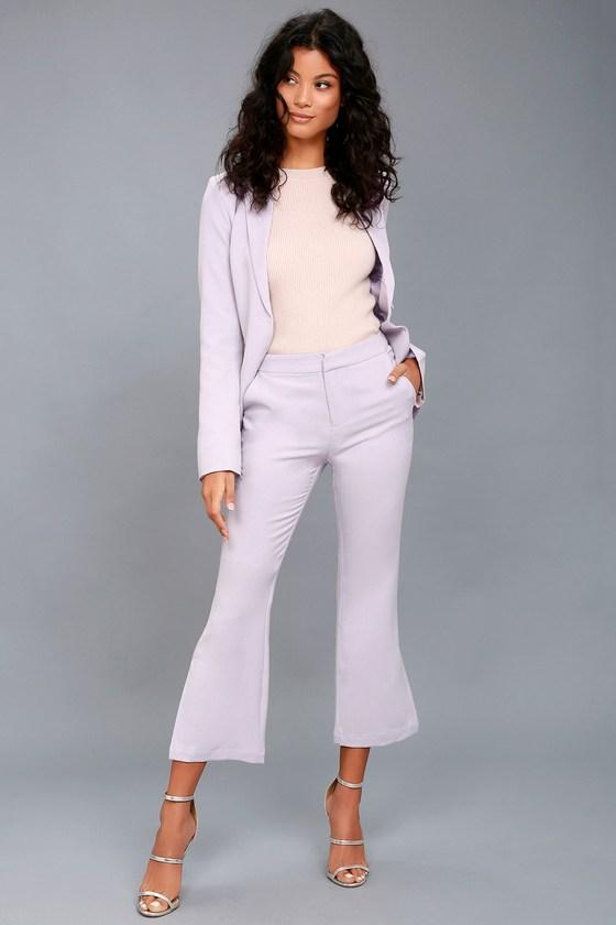Re:named | Claudia Lavender Trouser Pants | Size Large | Purple | 100% Polyester | Lulus