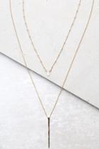 Sing A Tune Gold Layered Necklace | Lulus