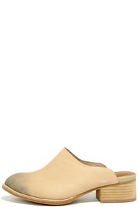 Sbicca Sbicca Barrington Beige Leather Mules