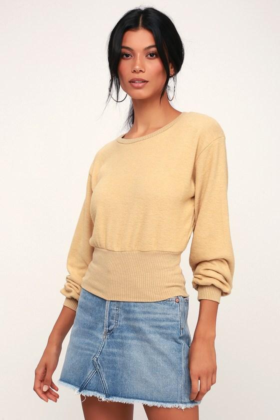 Project Social T Bartley Mustard Yellow Sweatshirt | Lulus