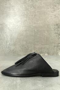 Matisse Arabian Black Leather Mules