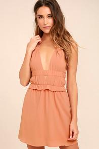 Tavik Rose Blush Pink Halter Dress