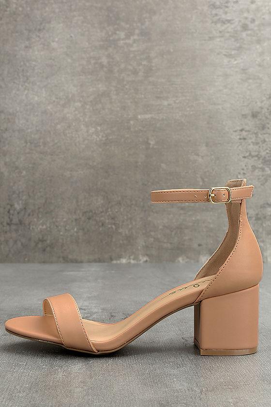 Harper Almond Ankle Strap Heels | Lulus