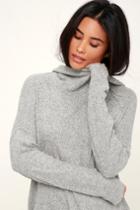 Olive + Oak Tessa Light Heather Grey Pullover Hooded Sweater | Lulus