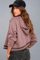 Others Follow | Hudson Washed Purple Hoodie | Size Large | 100% Cotton | Lulus