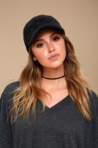 Obey | Delores Black Sherpa Baseball Cap | 100% Polyester | Lulus