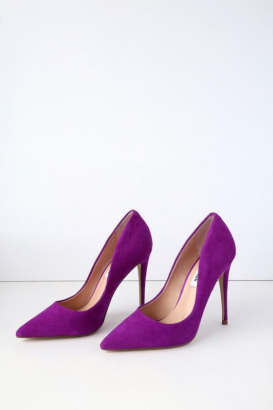 Steve Madden Daisie Purple Suede Leather Pumps | Lulus