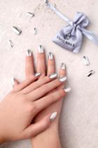 Static Nails | Gunmetal Edit Chrome All In One Pop-on Manicure Kit | Grey | Lulus