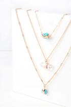 Abundance Gold And Turquoise Layered Necklace | Lulus