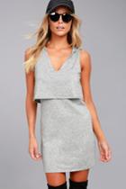Dancing In The Streets Heather Grey Hoodie Dress | Lulus
