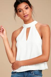 Lulus Sweet Of You White Top