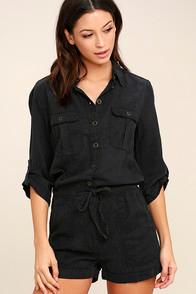 Pistola Everyday Holiday Washed Black Romper