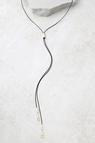 Lulus Can't Resist Black Necklace