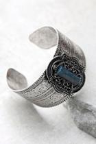 Lulus Enchanted Kingdom Blue And Silver Cuff Bracelet