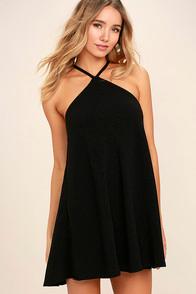 Lulus High Gear Black Shift Dress