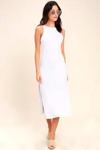 Lucy Love Love & Light White Bodycon Midi Dress